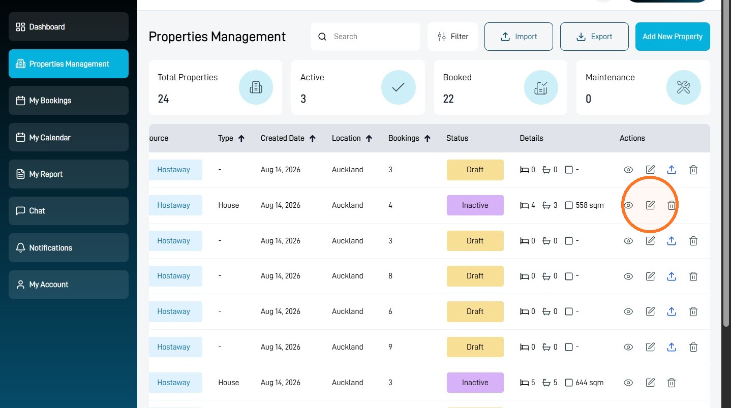Select a property in StayLuxe